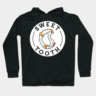 Halloween Candy Corn Vampire Fangs Hoodie